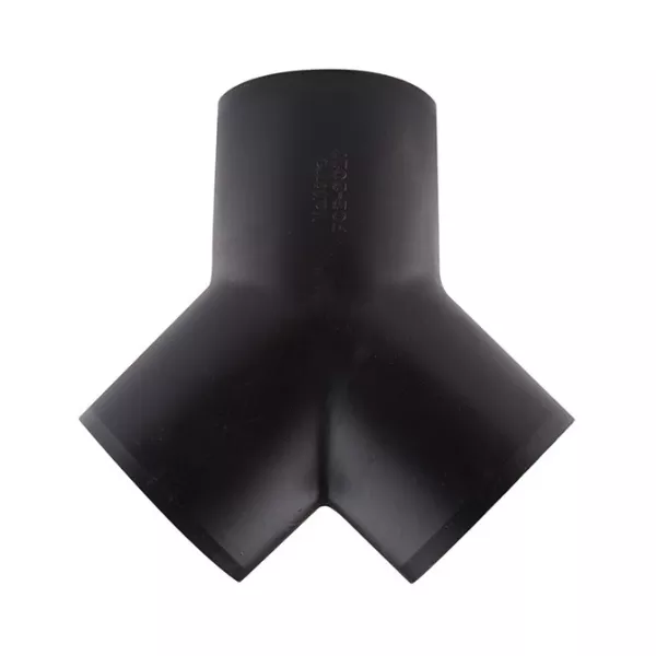 Feed Drop Wye 3" x 3" x 3" Black