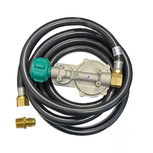 Fire Magic 10 Foot Propane Extension Hose and 2 Stage Regulator with Elbow Fitting