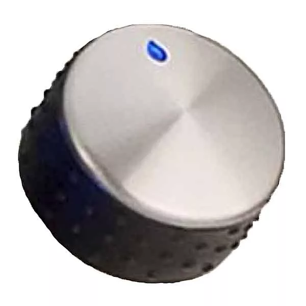 Fire Magic Large Black Diamond Valve Knob (Brushed Finish) - 24182-71