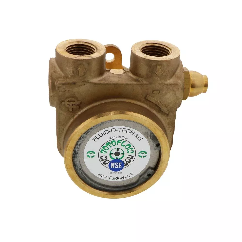 Fluid-o-Tech PB801 Lead Free Brass Rotary Vane Pump 250 gph 1/2" NPT