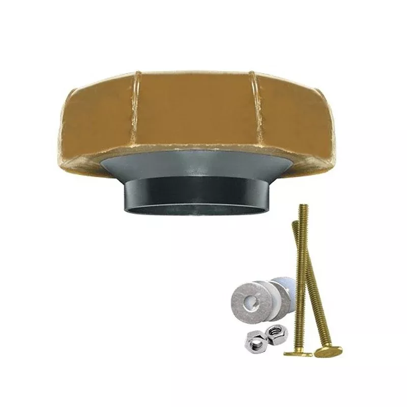 Fluidmaster 7514 Flanged Wax Ring Kit, Plastic, For: 3 in and 4 in Waste Lines