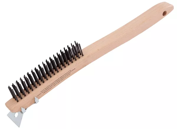 Forney Carbon Steel Scratch Brush w/ Scraper
