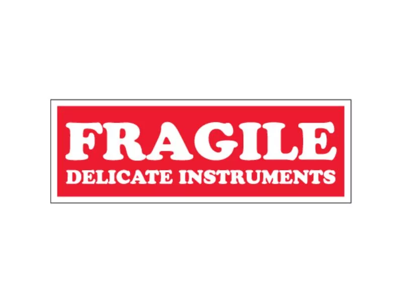 "Fragile - Delicate Instruments" Labels