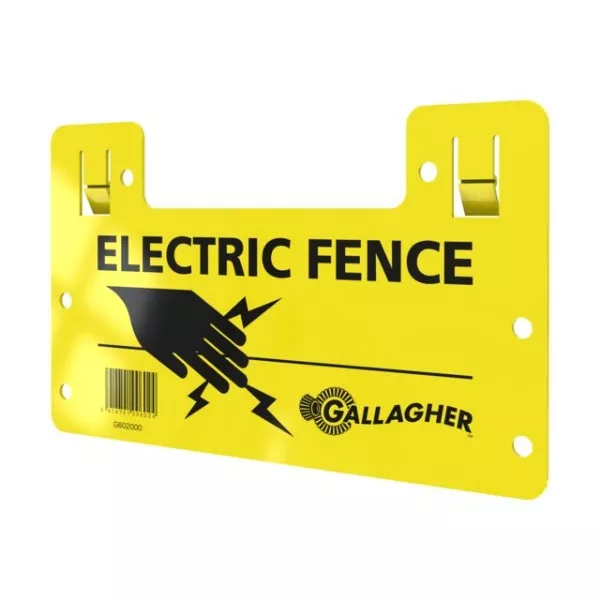 Gallagher Electric Fence Warning Sign