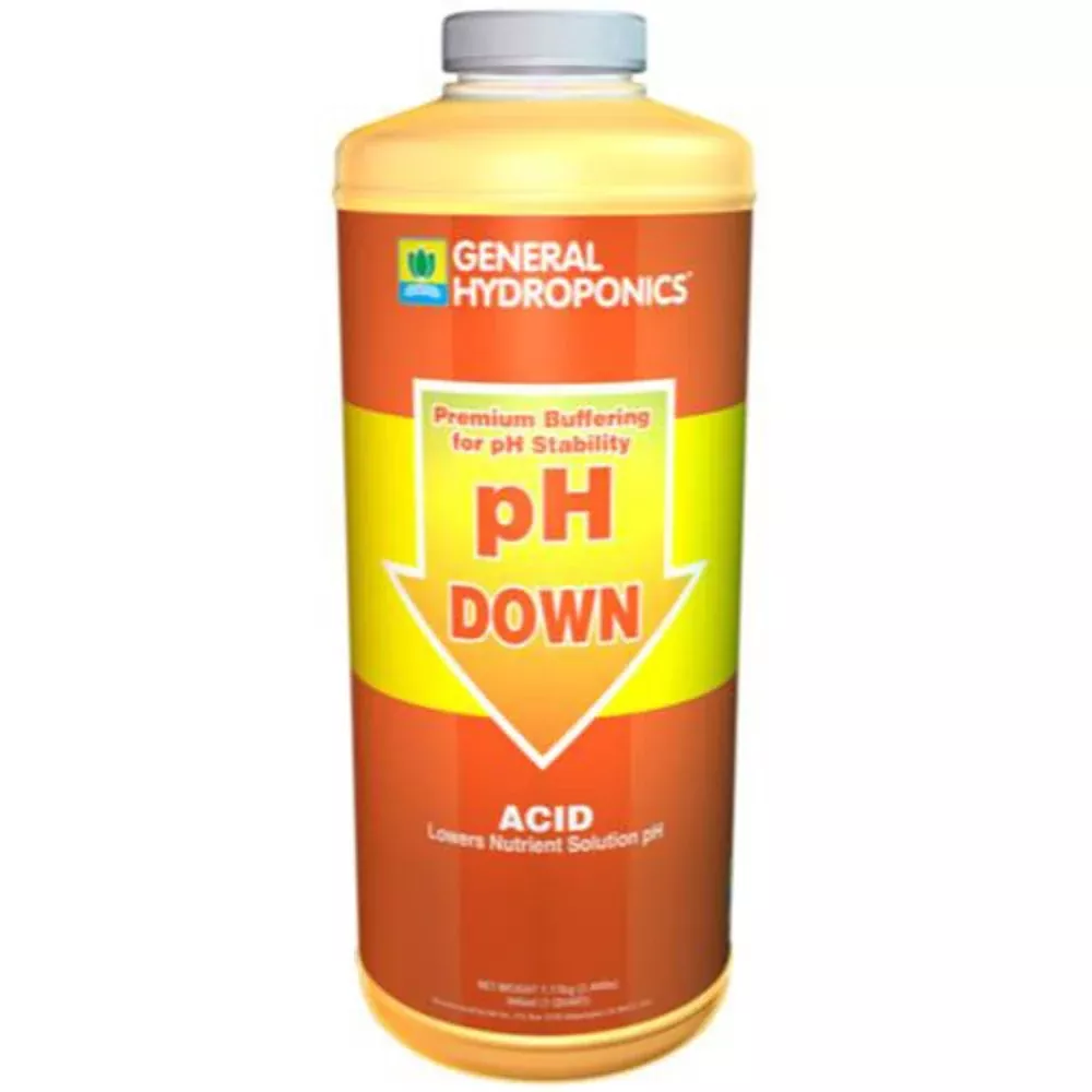 General Hydroponics GH1532 pH Down Liquid Quart