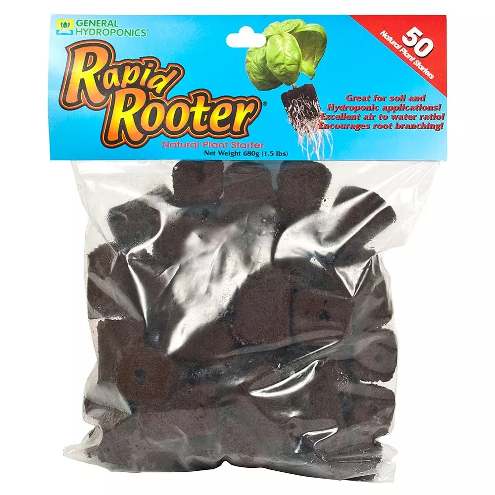 General Hydroponics Rapid Rooter Natural Plant Starter Plugs
