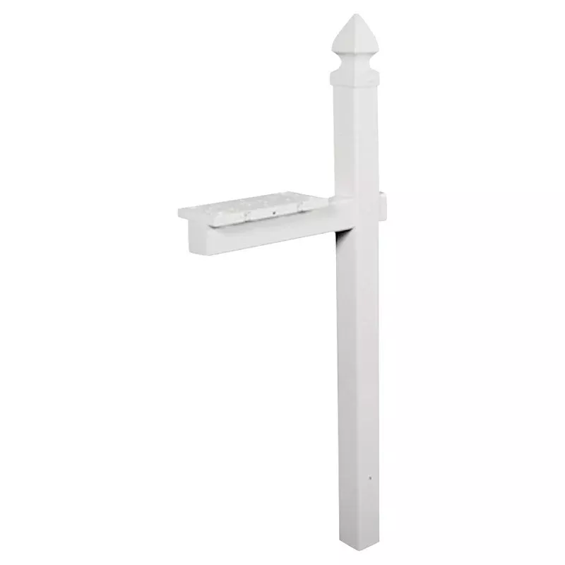 Gibraltar Mailboxes WP000W01 Mailbox Post, 22.7 in L, 6 in W, 57 in H, PVC