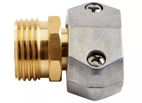 Gilmour Pro 5/8" and 3/4" Brass Male Clamp Coupling
