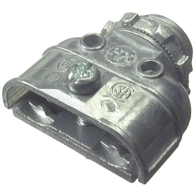Halex 21580 Duplex Connector, 3/8 in, Zinc