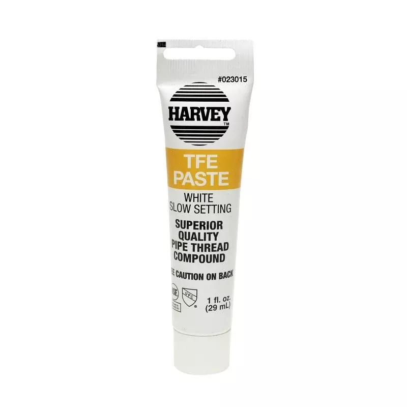 Harvey 23015-48 Pipe Thread Compound, 1 oz Tube, Liquid, Paste, White