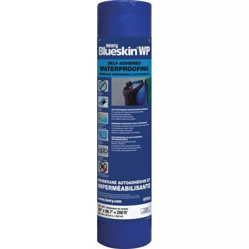 Henry HEWPB200937 Self-Adhesive Waterproofing Membrane, 200 sq-ft Coverage Area