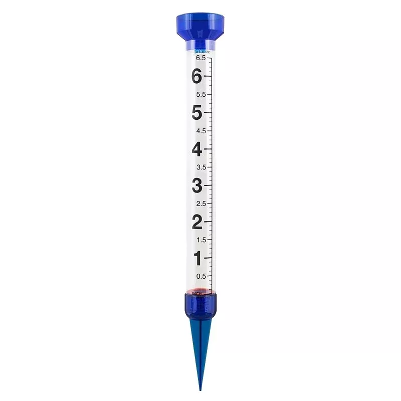 La Crosse 704-1549 Jumbo Rain Gauge, 6 in, Clear