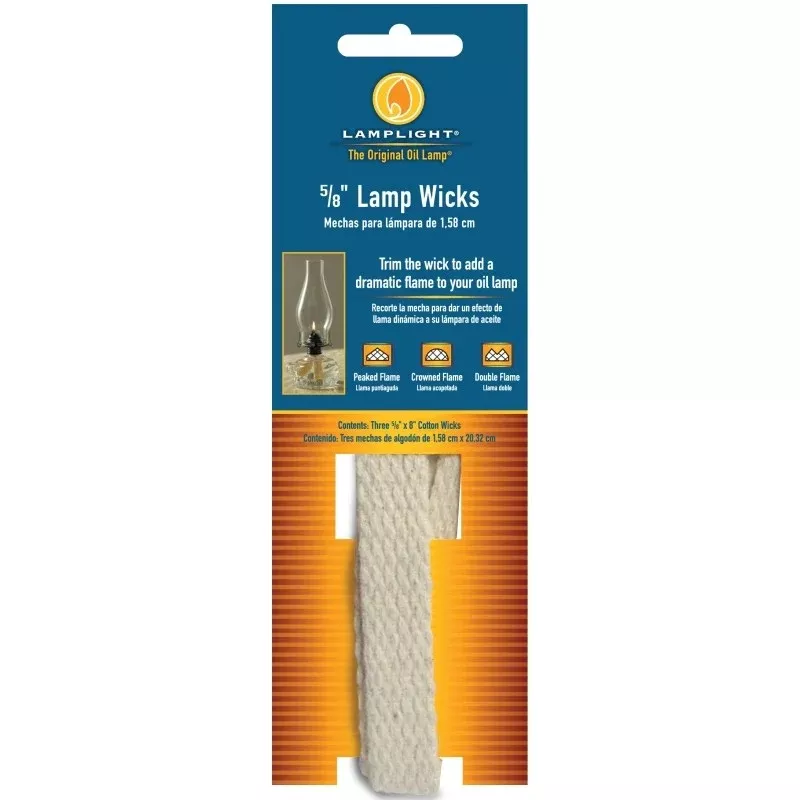 Lamplight 9995 Flat Lamp Wick, Cotton, For: Chamber and Traditions Oil Lamps