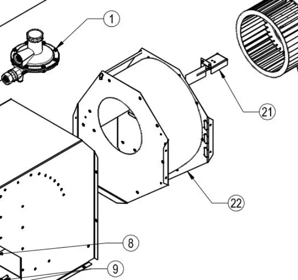 LB White Guardian Fan Housing