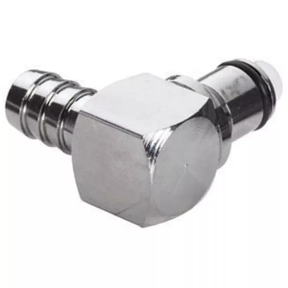 LCD23006 Valved Elbow Hose Barb Coupling Insert 3/8 ID Barb