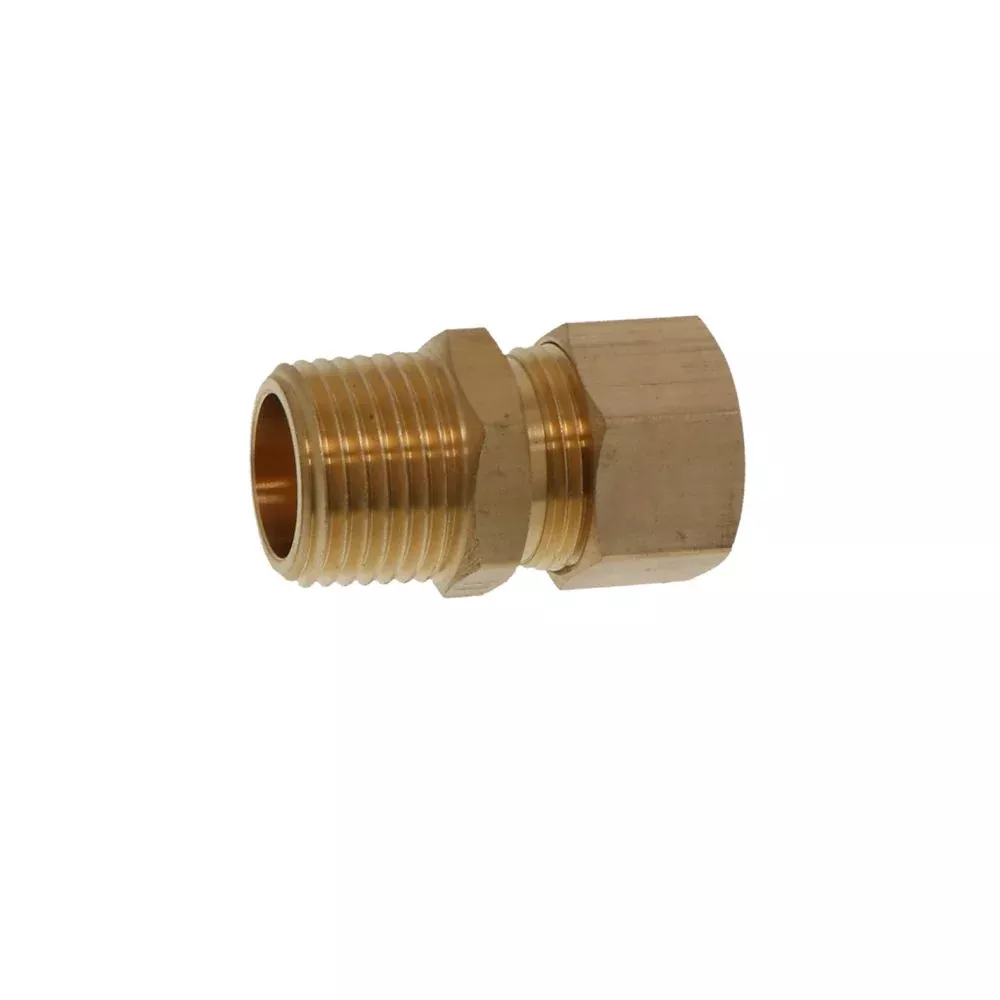Lead-Free Brass Male Connector 5/8 Compression x 1/2 MPT