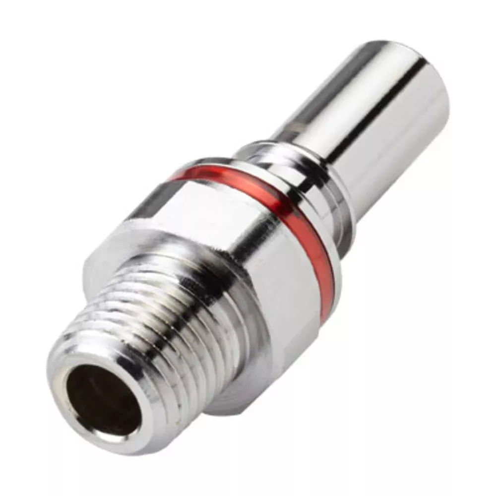LQ4D24006RED Valved Pipe Thread Liquid Cooling Coupling Insert 3/8 NPT Warm Red