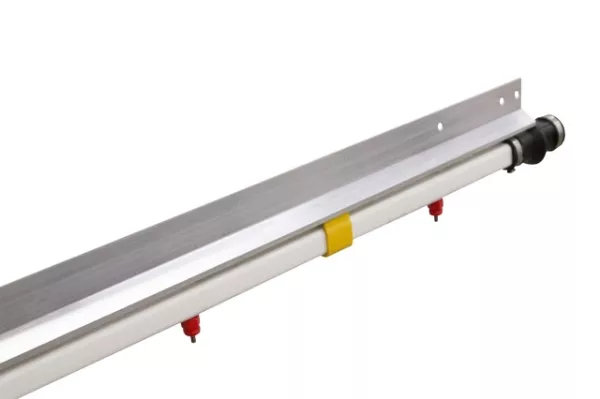 Lubing Broiler Drinker Lines w/ Aluminum Support and OptiGROW Nipples