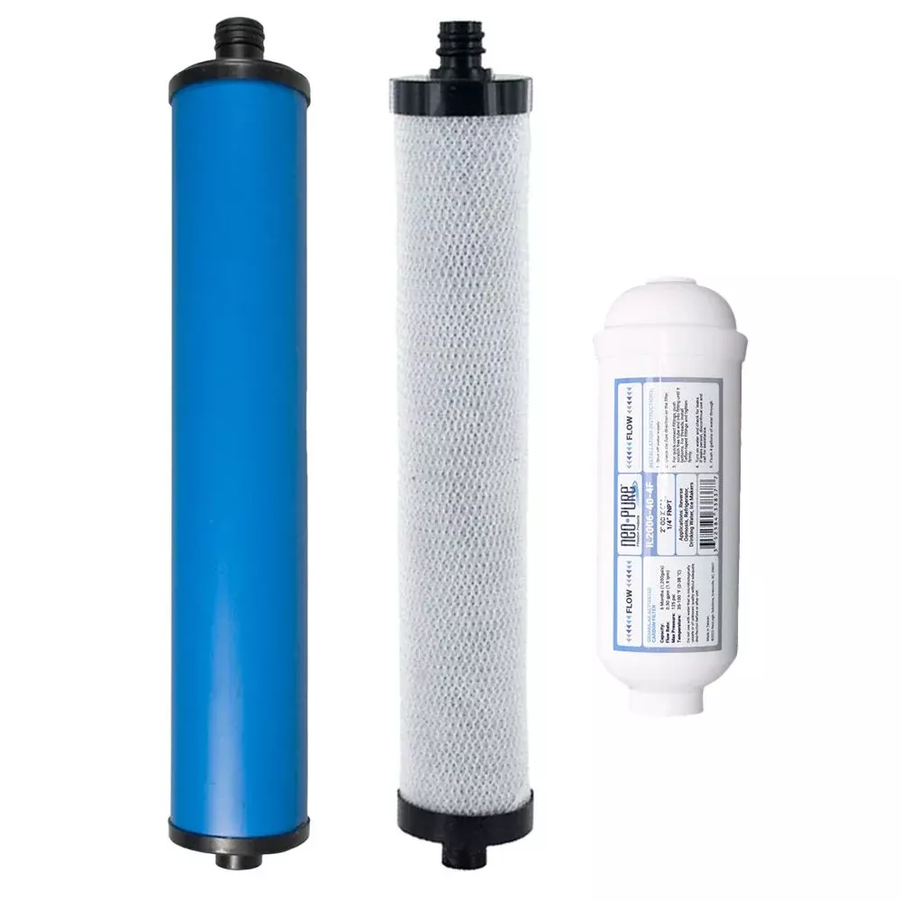 Microline TFC-25D RO System Replacement Prefilter and Postfilter Kit
