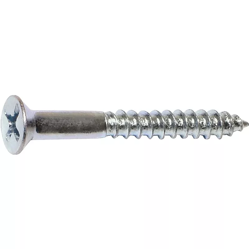 Midwest Fastener 02554 Screw, #8 Thread, 3/4 in L, Coarse Thread, Flat Head, Phillips Drive, Sharp Point, Steel, Zinc