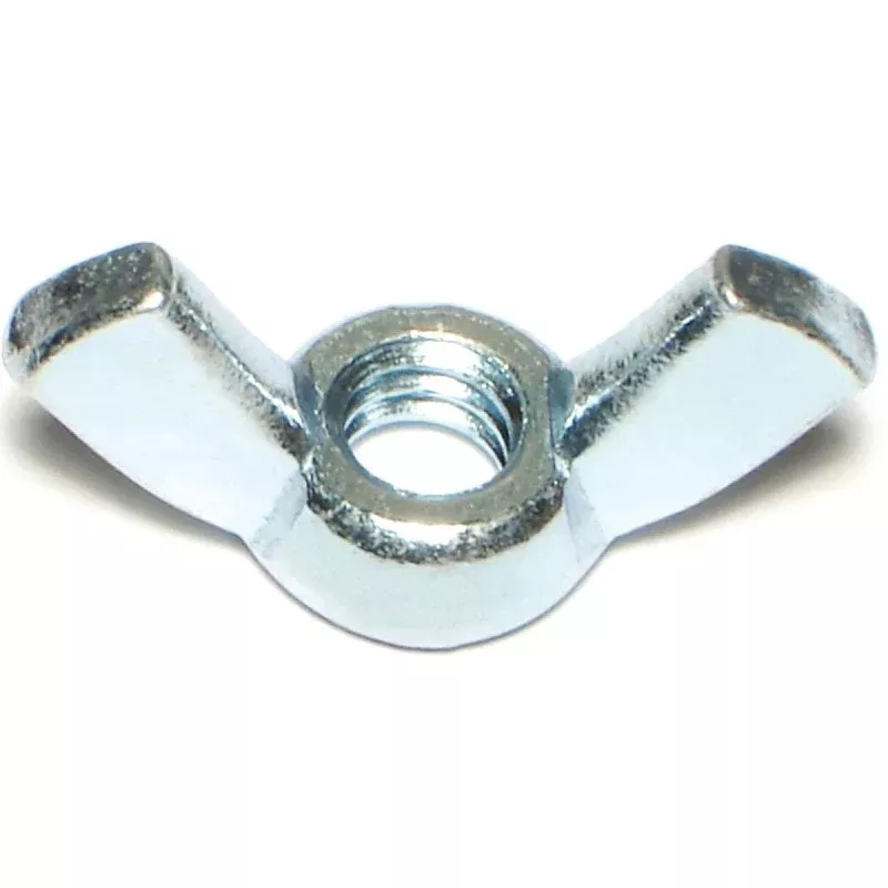 Midwest Fastener 03804 Wing Nut, Cold Forged, Coarse Thread, 1/4-20 Thread, Steel, Zinc