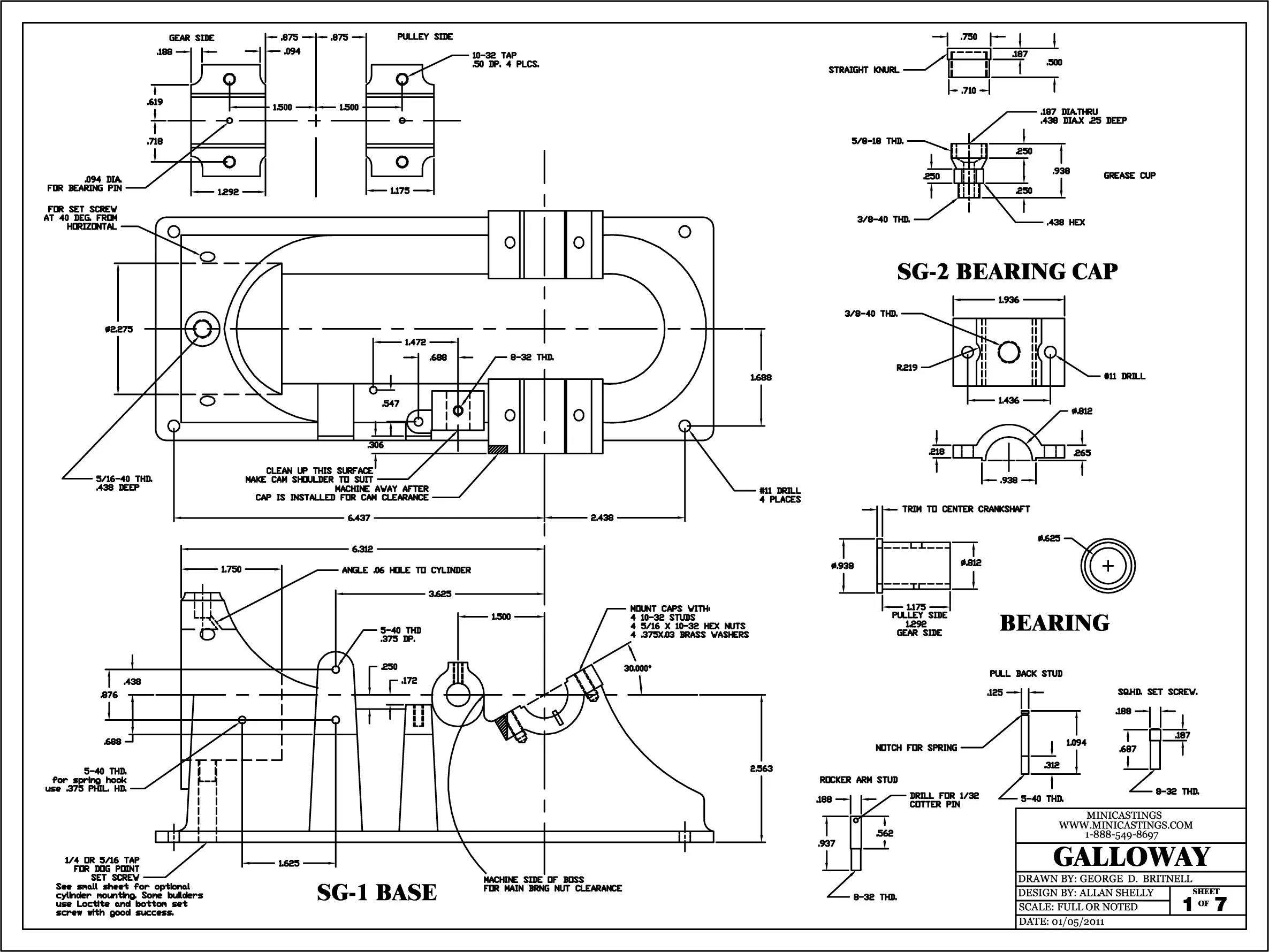 MiniSteam 1-3 Galloway Drawings
