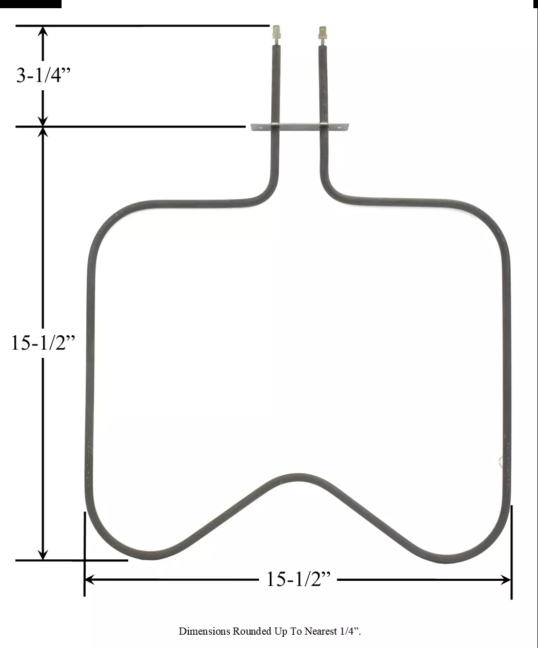 Model TC-2838: Kenmore 22238 Equivalent Range/Oven Bake Replacement Element, 1,800W / 1,350W @ 240V / 208V