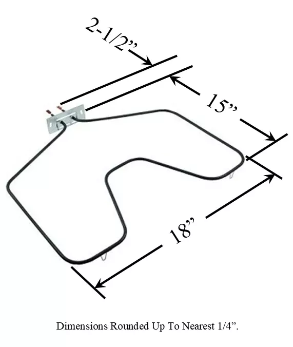 Model TC-44X5082: GE WB44X5082 Range/Oven Bake Replacement Element, 1,940/2,585 W @ 208/240 V