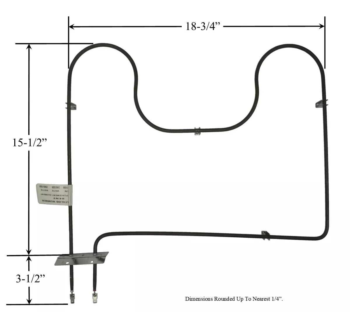 Model TC-74004107: Whirlpool/Jenn-Air 74004107 Range/Oven Bake Replacement Element, 1,939W/2,585W @ 208V/240V