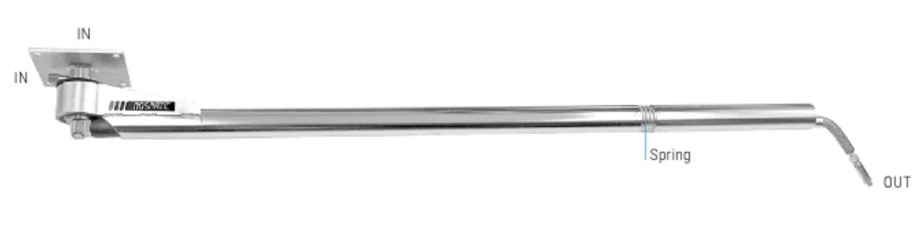 Mosmatic Ceiling Boom Inline DKF with Flex Arm - 5ft 9in - 66.529