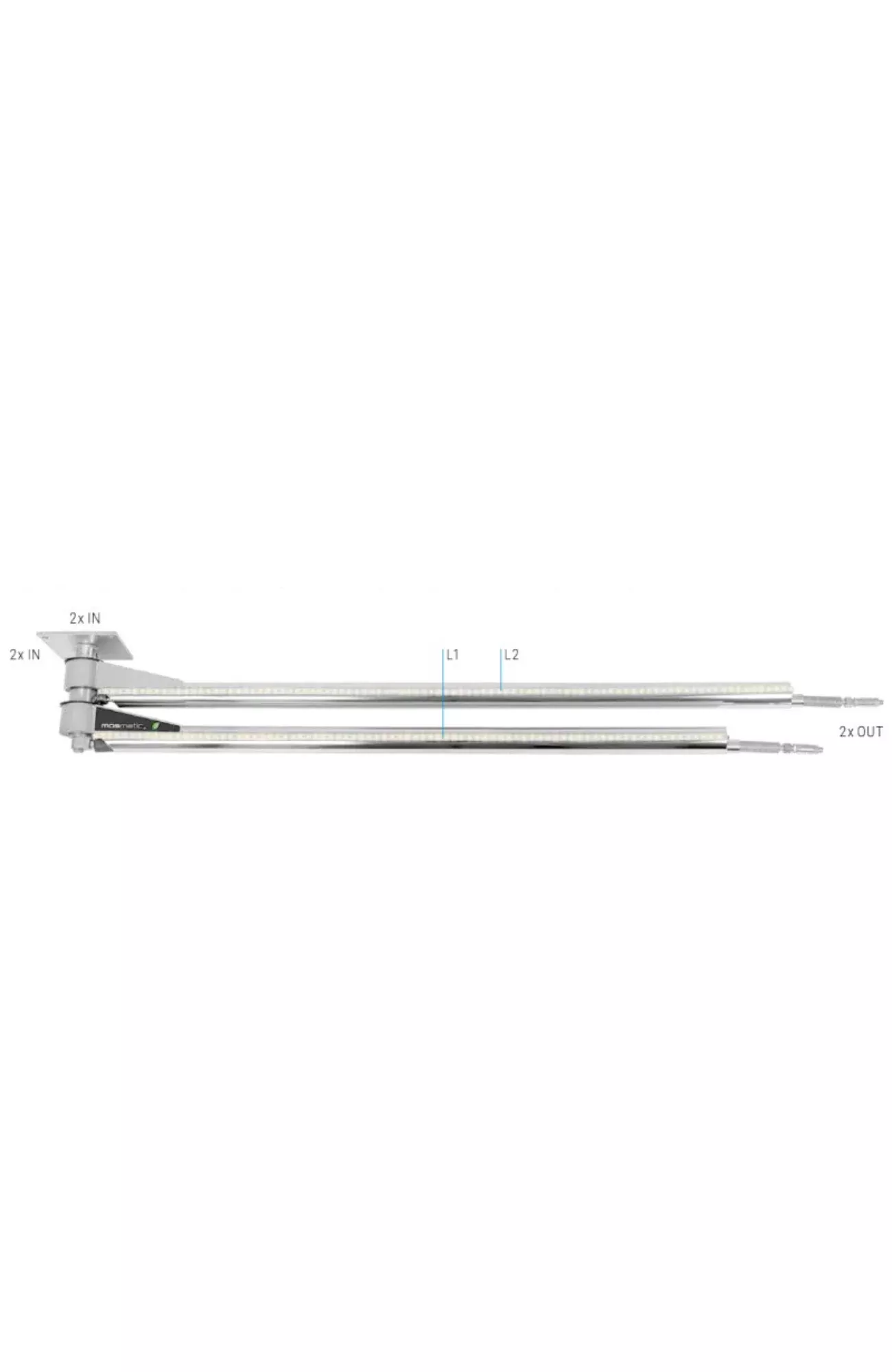 Mosmatic – Ceiling Boom with Led Lighting - DDPbl - 4ft 9in - 67.609