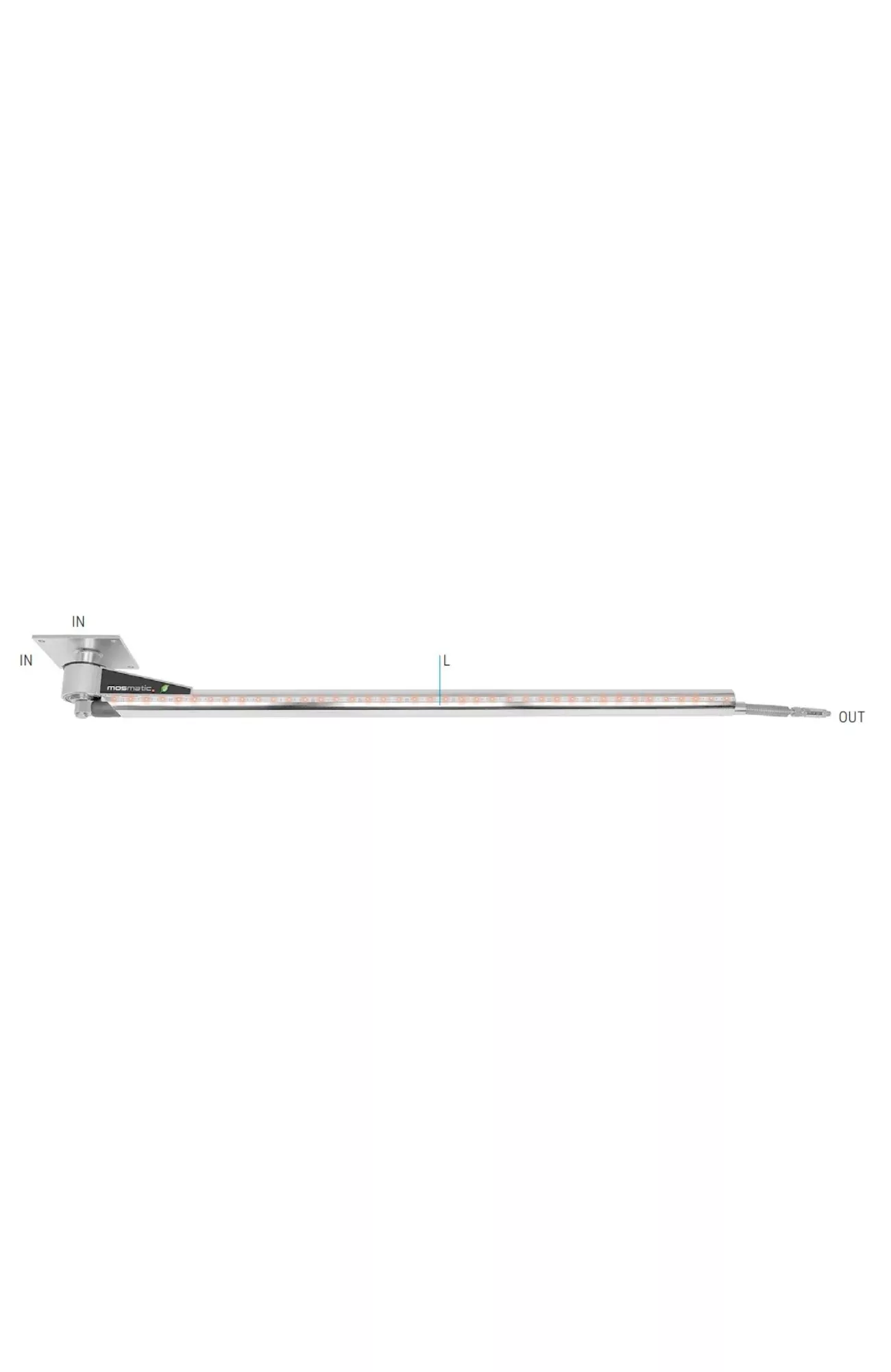Mosmatic – Ceiling Boom with Led Lighting - DKPbl -5ft 3in - 66.219