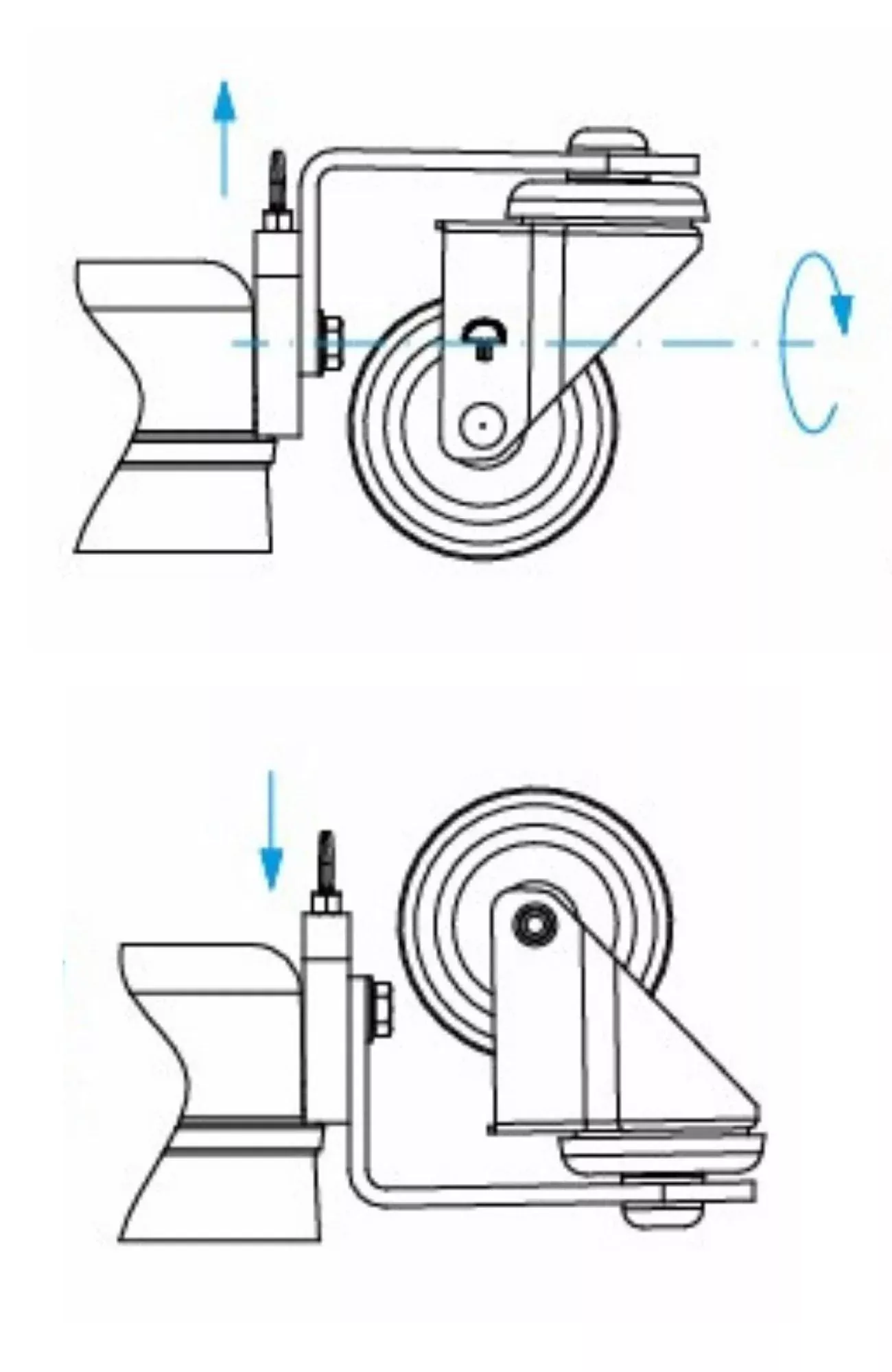 Mosmatic - HURF-300 Caster Flip- 80.9030