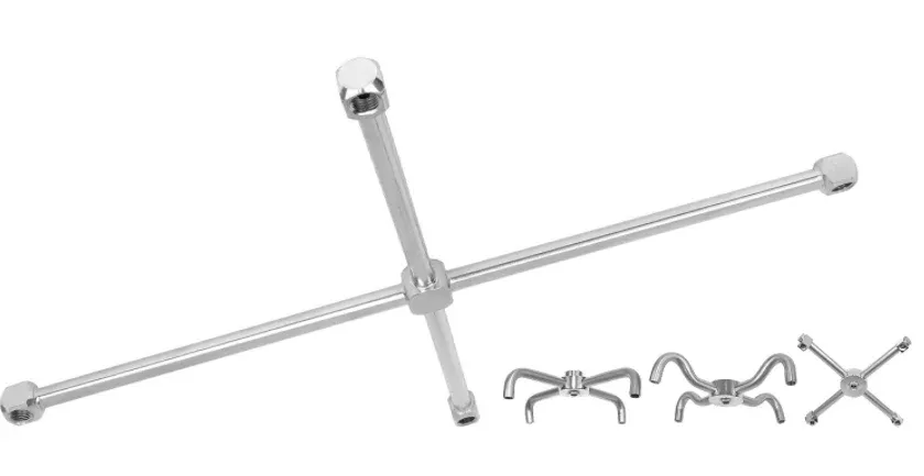 Mosmatic Turbo Rotor Arm - Adjustable - Stainless Steel - TUAK-2s3 D 10" - M12 3x1/8"NF - 88.936