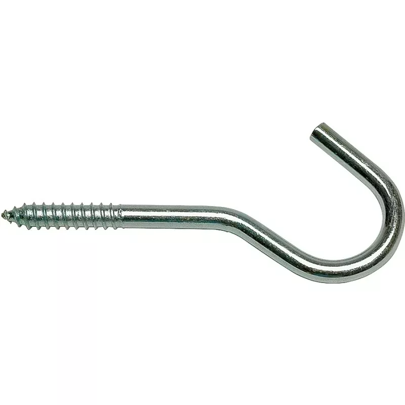 National Hardware 2040BC N220-483 Ceiling Hook, 125 lb Working Load, #0, Steel, Zinc (Pack of 20)