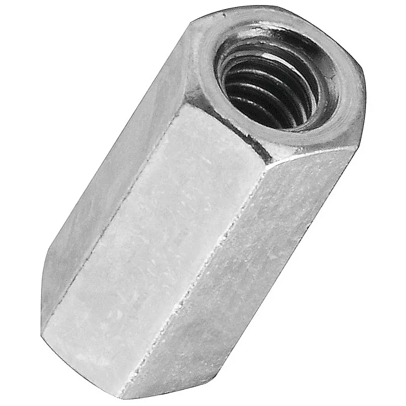 National Hardware 4003 Series N182-659 Coupling Nut, UNC Thread, 10-24 Thread, Steel, Zinc (Pack of 20)