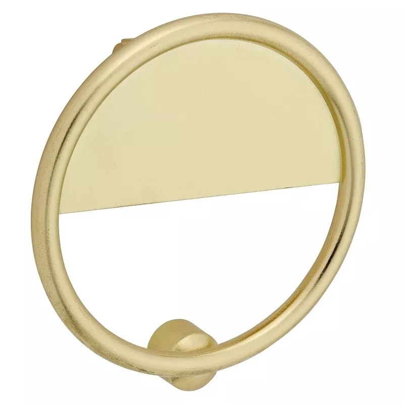 National Hardware Cooper N336-702 Door Knocker, Zinc, Brushed Gold, 7/32 in Mounting Hole