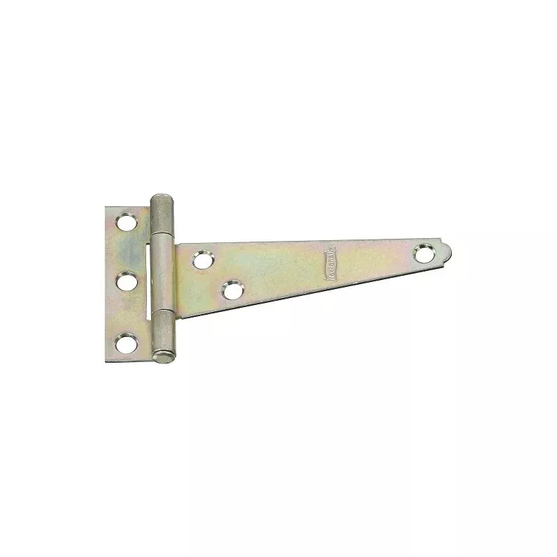 National Hardware N128-587 T-Hinge, 2.24 in W Frame Leaf, 3/4 in H Frame Leaf, Steel, Zinc, Tight Pin