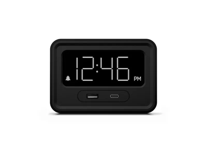 NonStop™ Station E - Hotel Alarm Clock with USB-C
