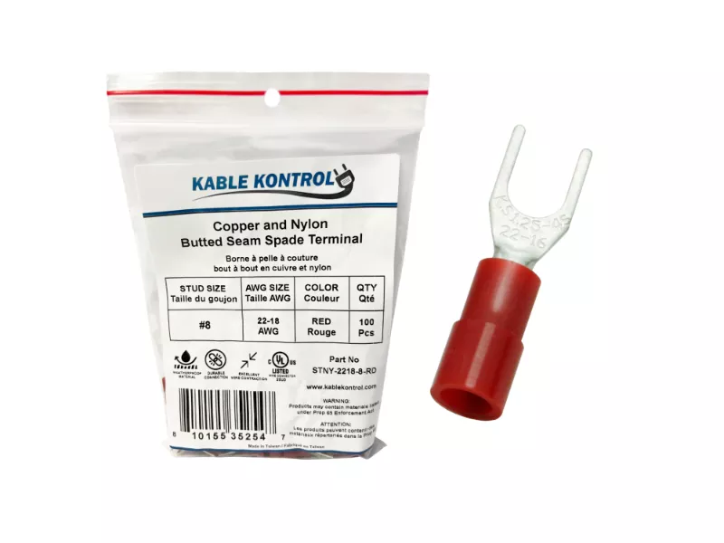 Nylon Insulated Spade Wire Terminal - Electrical Connector