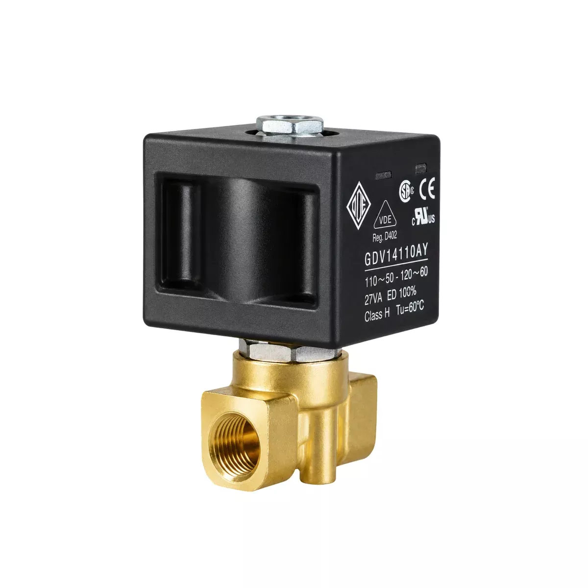 ODE 21A3ZB20G Solenoid Valve 1/8" G 2/2 WAY Normally Open (N.O)