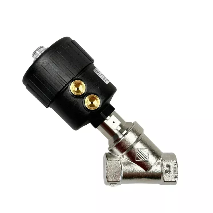ODE 21IA6T25NA2 Pneumatically Operated Angle Seat Valve 1" NPT 2/2 WAY Normally Open (N.O)