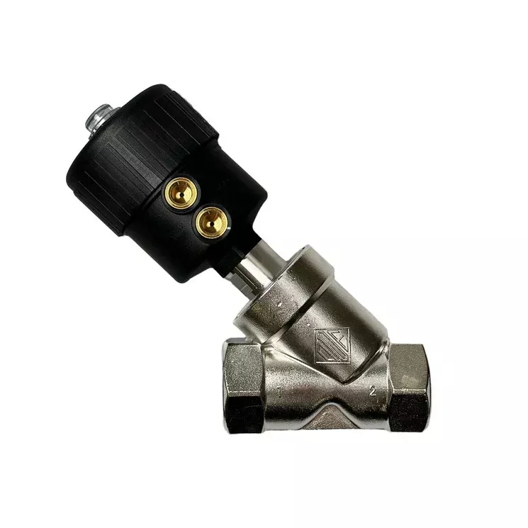 ODE 21IA8T40NA2 Pneumatically Operated Angle Seat Valve 1 1/2" NPT 2/2 WAY Normally Open (N.O)