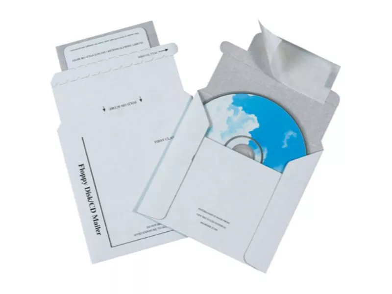 Pack Kontrol Foam Lined White CD Mailers