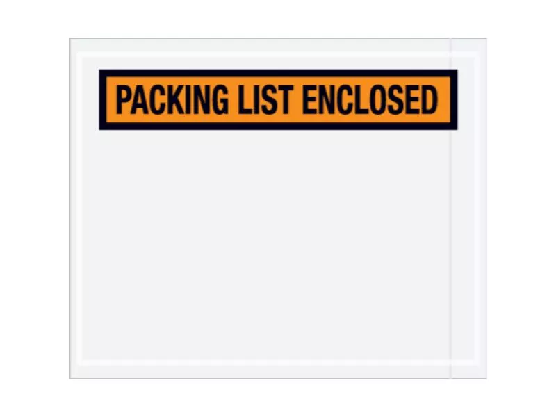 Pack Kontrol Packing List Envelopes & Pouches