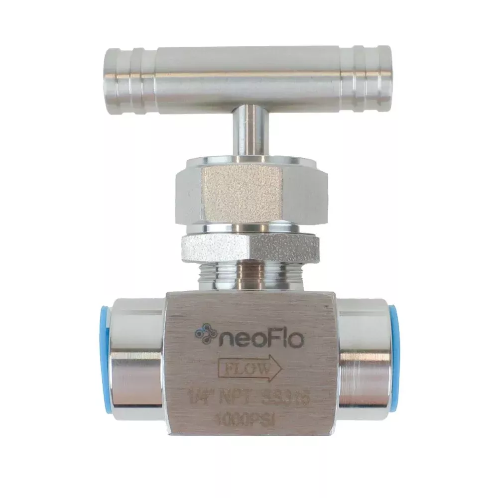 Panel Mount Needle Valve - 1/4" FNPT 316 SS