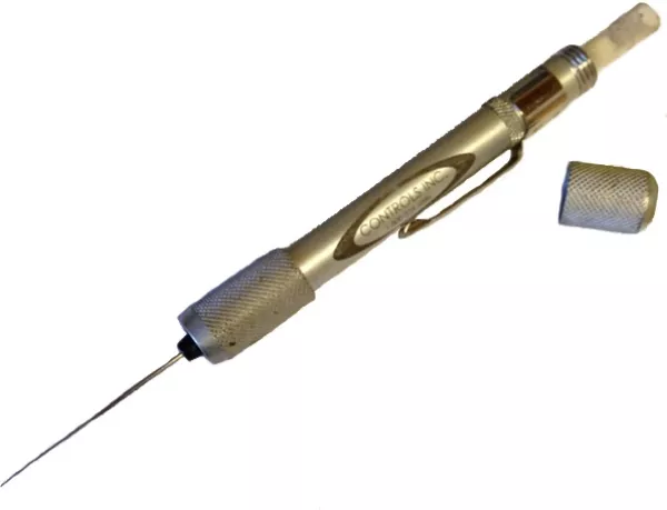 PILOT ORIFICE CLEANING PEN VISE WITH NEEDLES