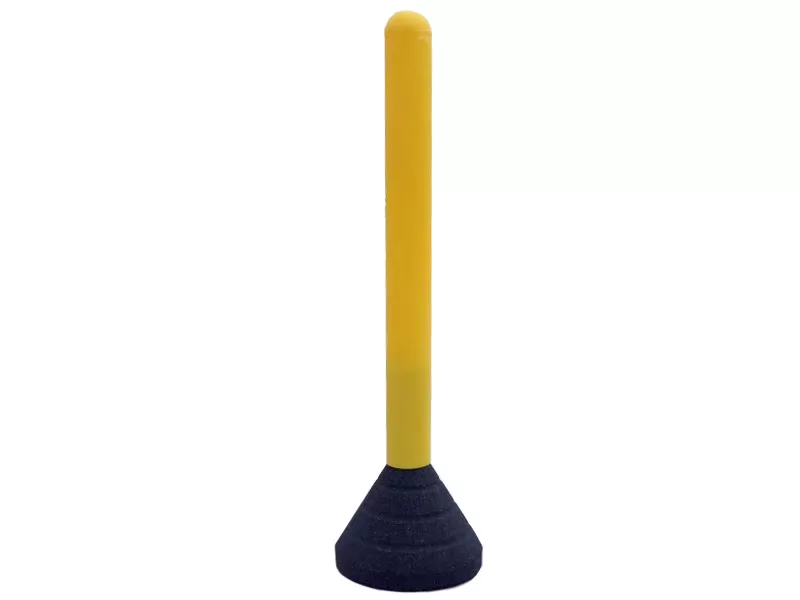 Portable Plastic Bollard Rubber Base