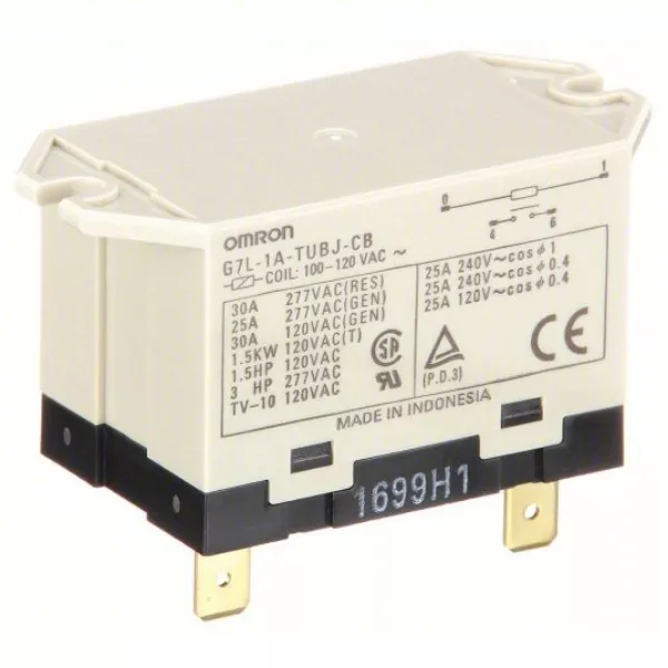 Power Relays | 4 Pin SPST N.O. | 25A 120/240V