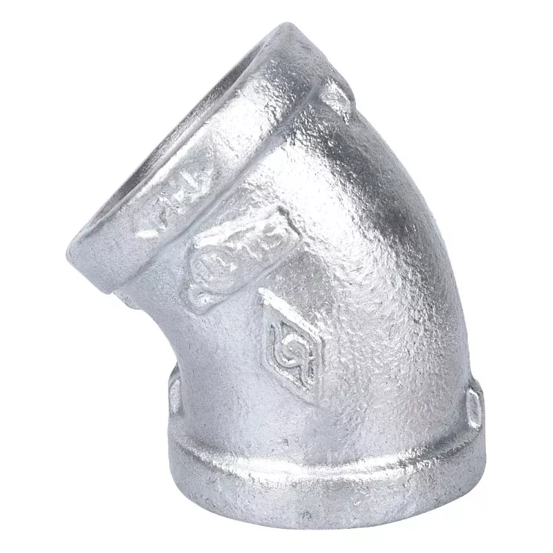 ProSource 4-1G Pipe Elbow, 1 in, Threaded, 45 deg Angle, SCH 40 Schedule, 300 psi Pressure